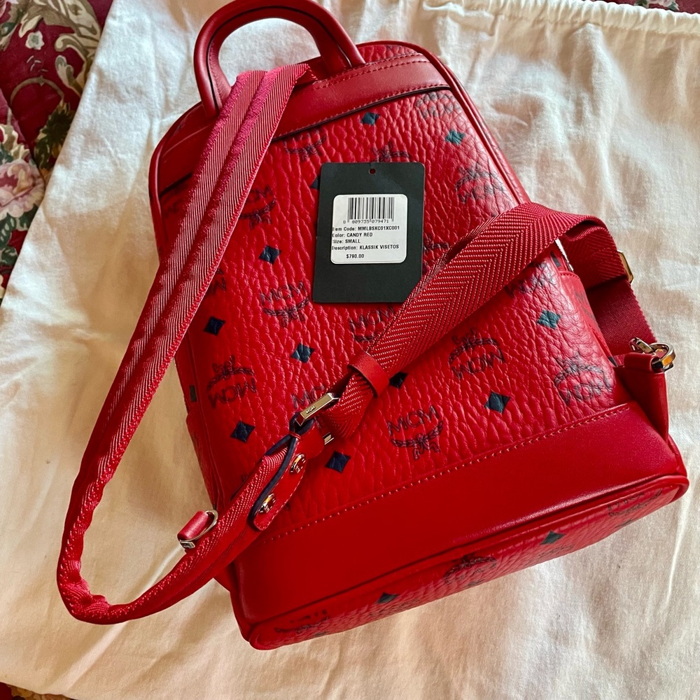 MCM Red Backpack - Picture 2 of 6